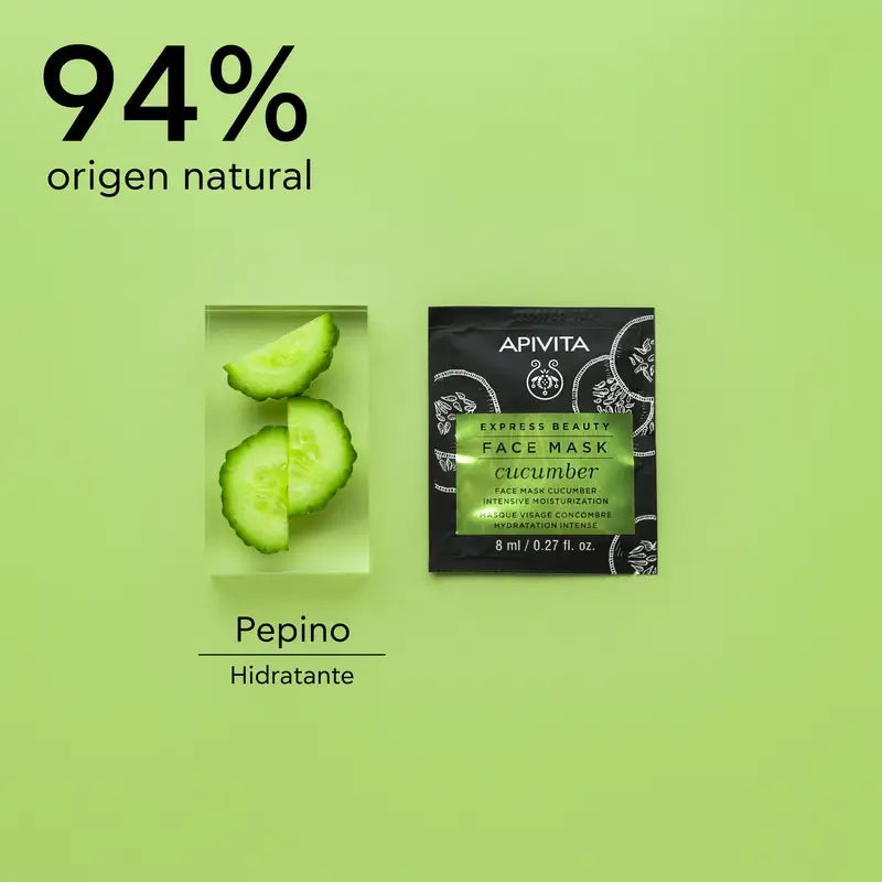 APIVITA Express Beauty Maschera idratante intensiva al cetriolo