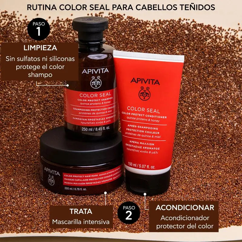 Apivita Maschera sigillante con quinoa e miele , 200 ml