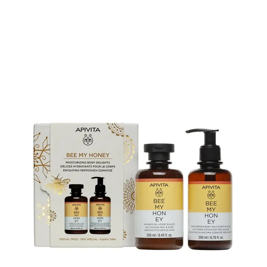 Apivita Promo Bee My Honey Gel da bagno, 250 ml + Latte corpo 200 ml