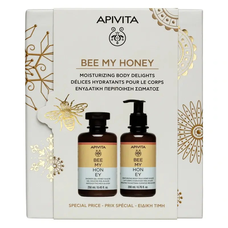 Apivita Promo Bee My Honey Gel da bagno, 250 ml + Latte corpo 200 ml