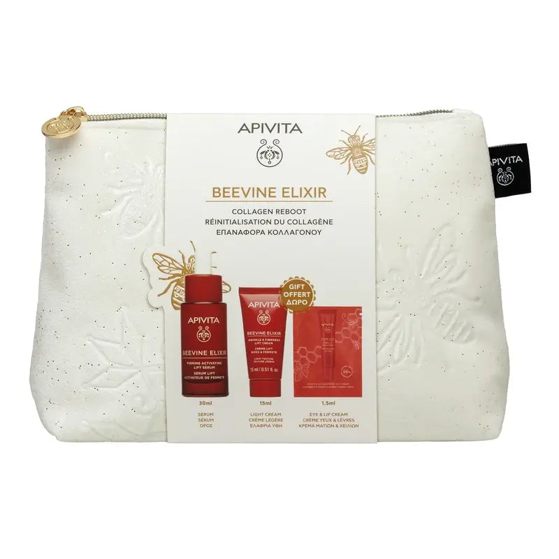 Apivita Promo Beevine Elixir Lift Siero Attivatore Rassodante, 30Ml + Crema Leggera Regalo 15Ml + Contorno Occhi 1,5Ml