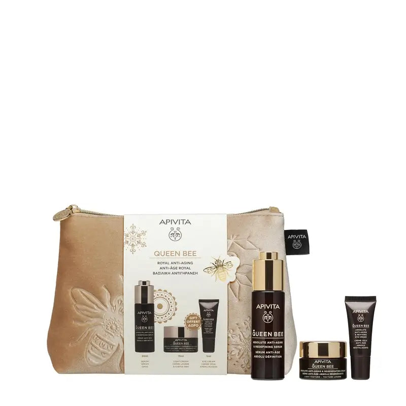 Apivita Promo Queen Bee Redensificate Absolute Anti-Aging Serum, 30 Ml + Free Serum 10 Ml + Eye Contour 5Ml