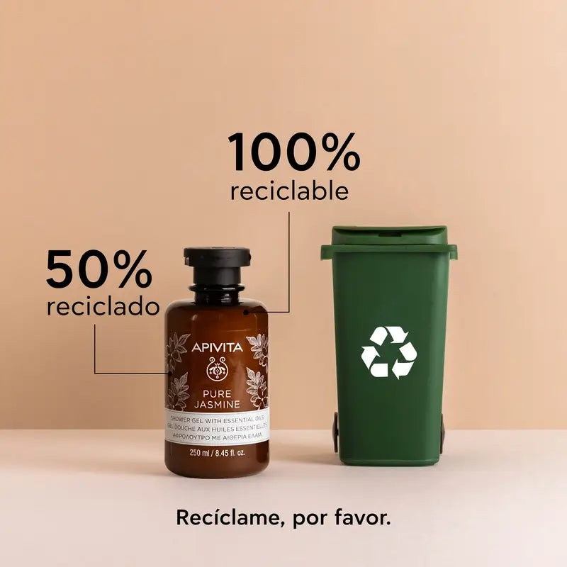 APIVITA Gel da bagno puro al gelsomino 250 ml