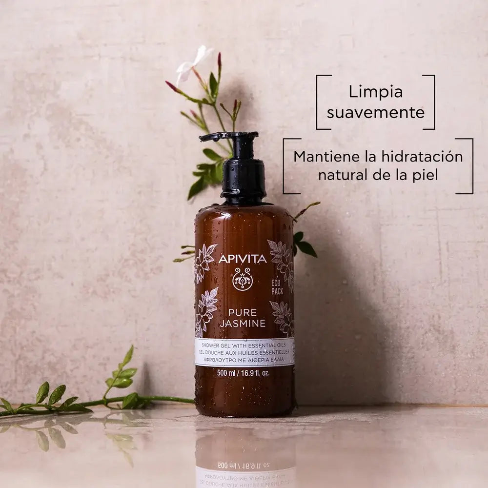 APIVITA Gel da bagno puro al gelsomino con oli essenziali 500 ml
