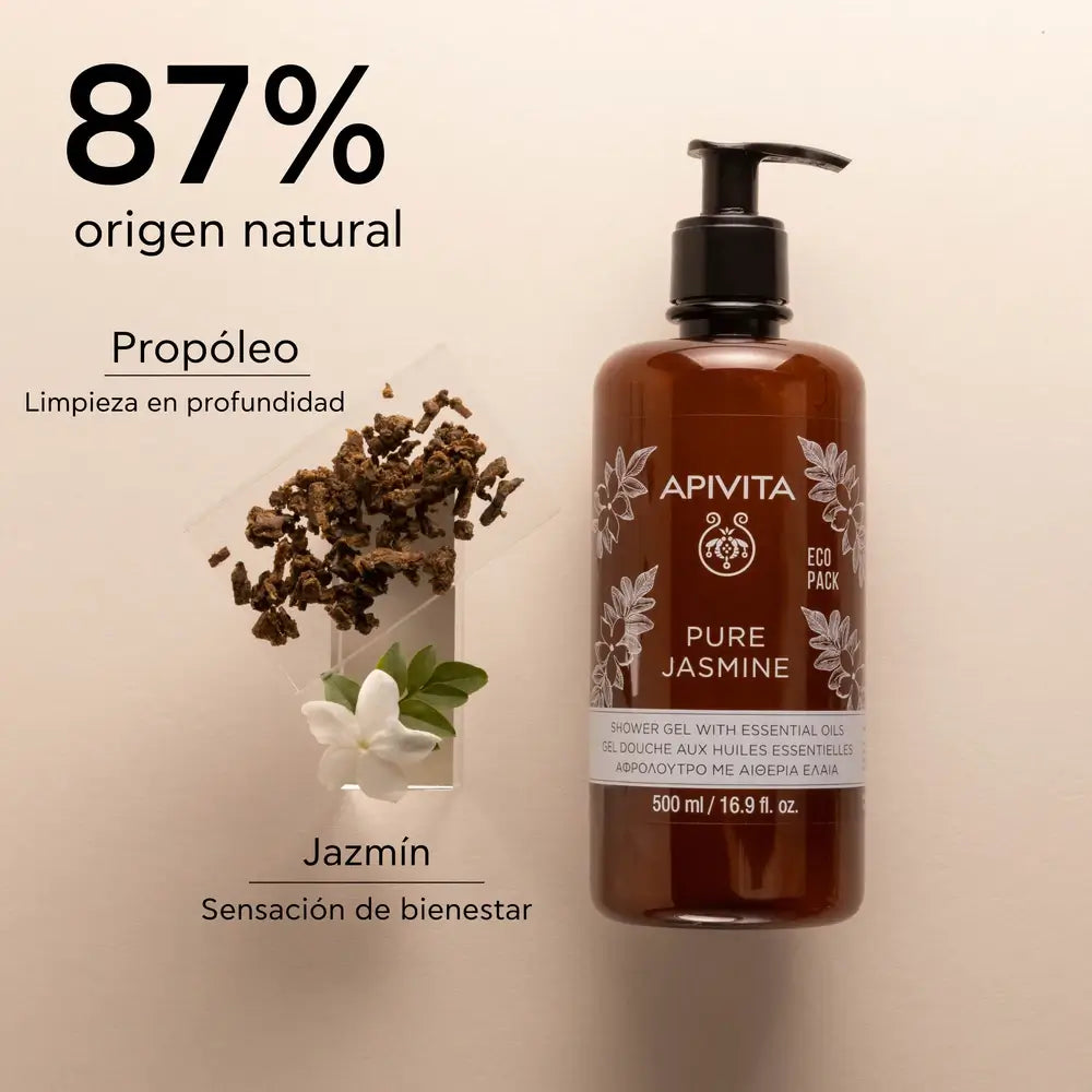 APIVITA Gel da bagno puro al gelsomino con oli essenziali 500 ml