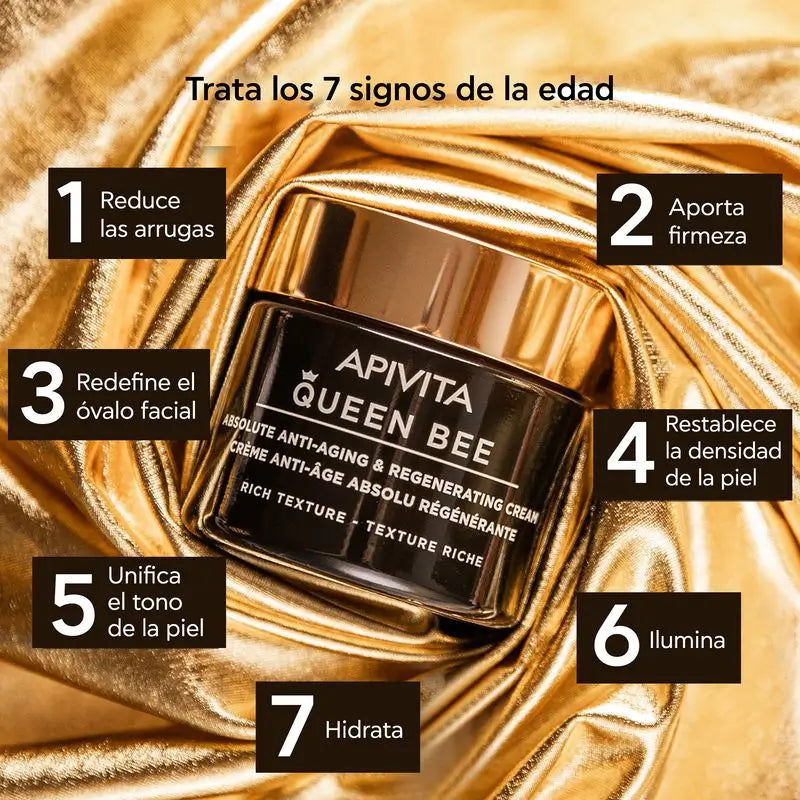 APIVITA Ape Regina Crema Rigenerante Anti-Età Assoluta Texture Ricca 50 ml
