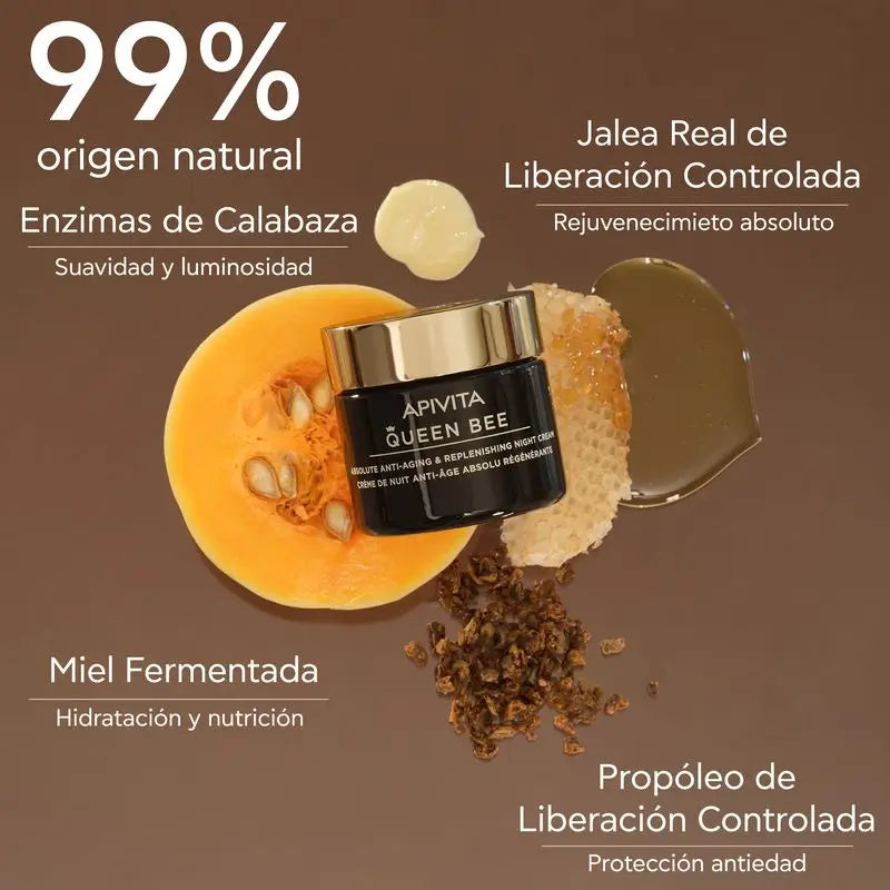 APIVITA Queen Bee Absolute Crema notte rimpolpante anti-età 50 ml