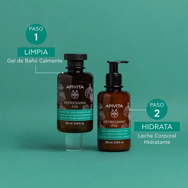 APIVITA Gel da bagno rinfrescante al fico 250 ml