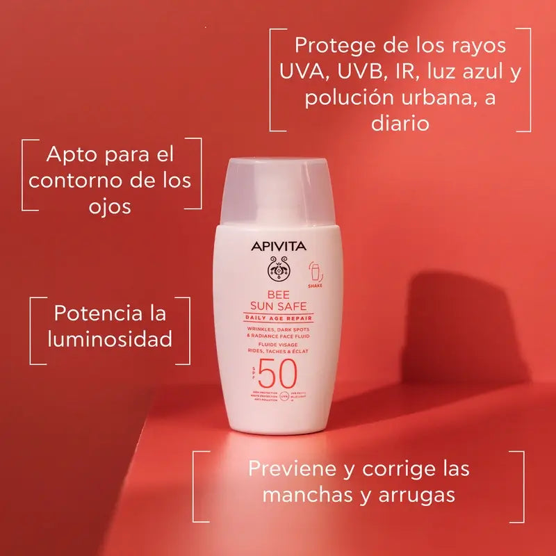 Apivita Daily Anti-Ageing Repair Daily Face Fluid Spf50, 50 Ml