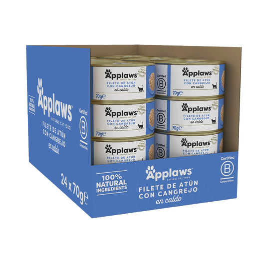 Applaws Cat in scatola Tonno e Granchio 24X70Gr
