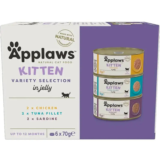 Lattina per gatti Applaws Multipack 6X70Gr