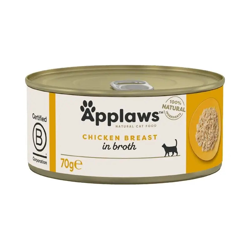 Lattina di petto di pollo per gatti Applaws 24X70Gr