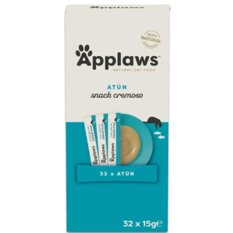 Applaws Snack per gatti "Lickable" al tonno, 4x8x15 g