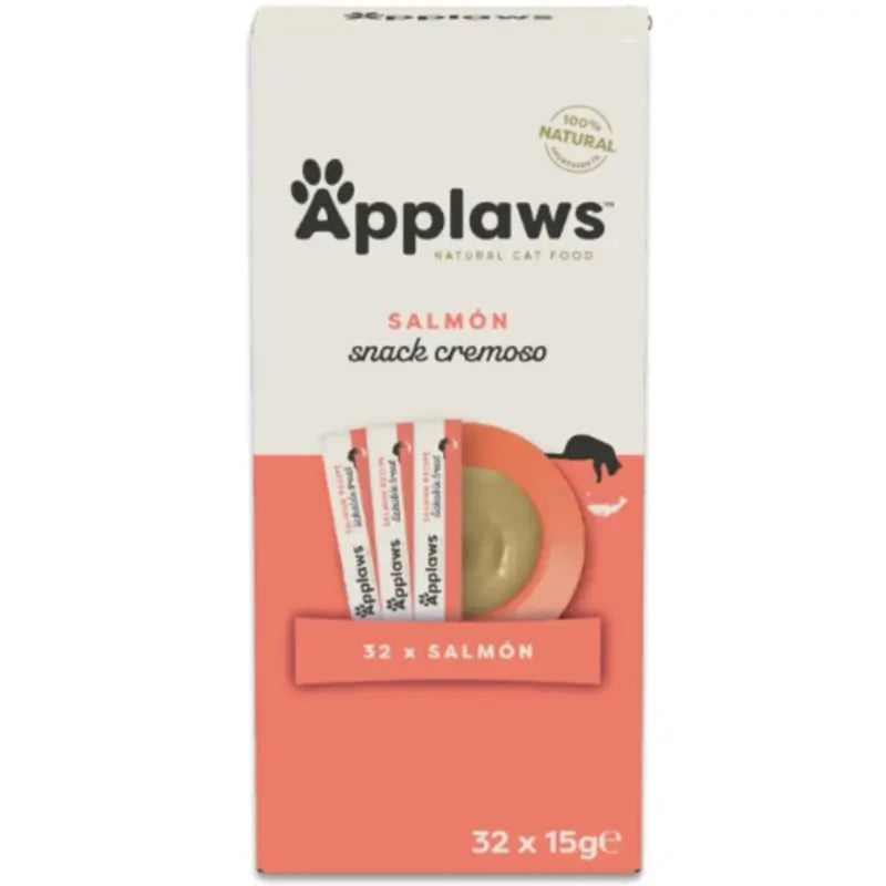 Applaws Cat Snack Lickable al salmone, 4x8x15 g