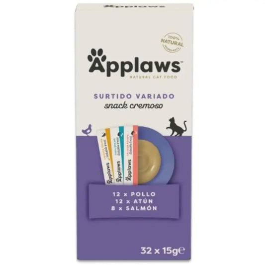 Applaws Cat Snack Lickable Assortimento misto, 4x8x15 g