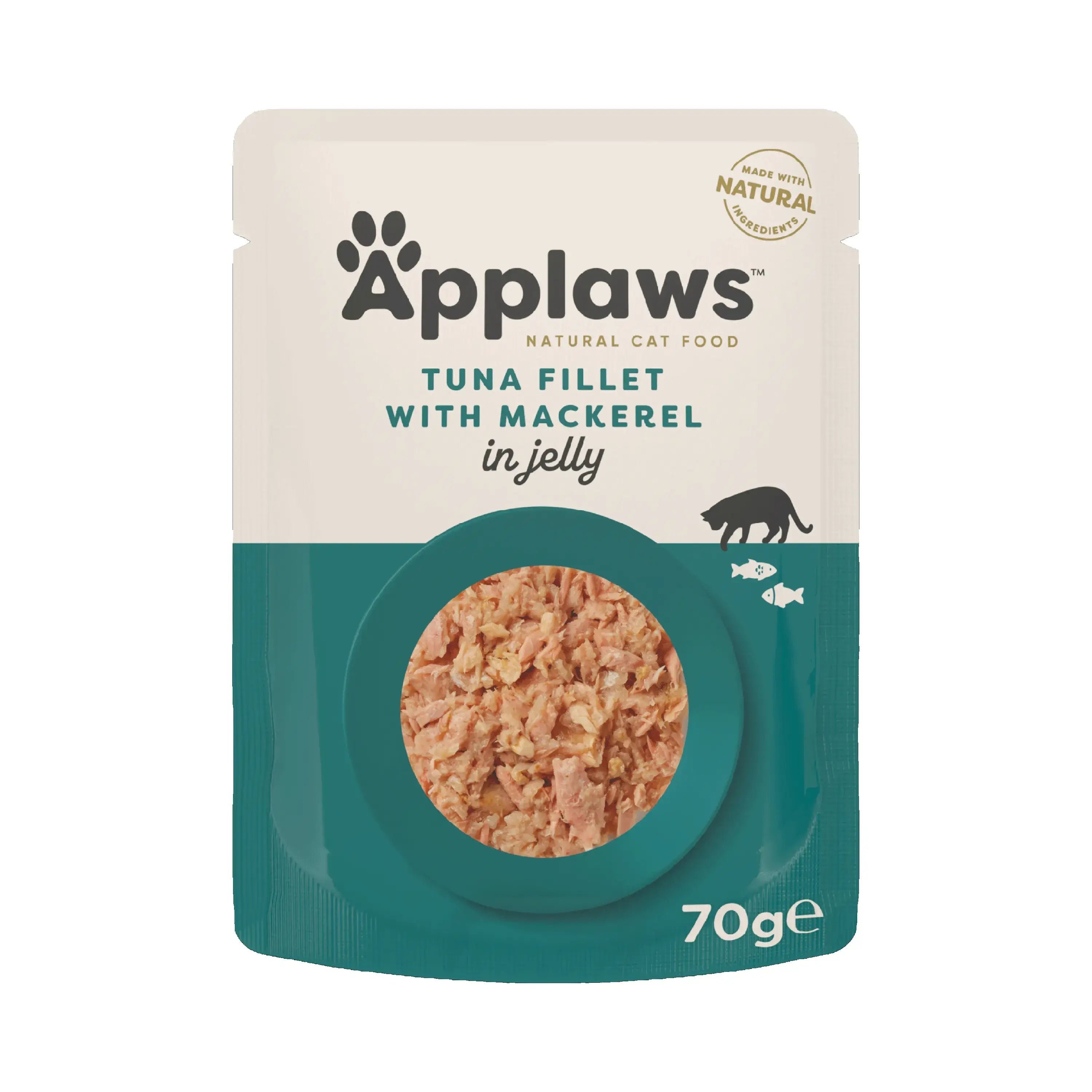 Applaws Cat Filetto di tonno Sgombro Gelatina Busta 16X70Gr