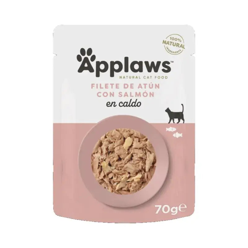 Applaws Cat - Filetto di tonno e salmone, 12 x 70 g