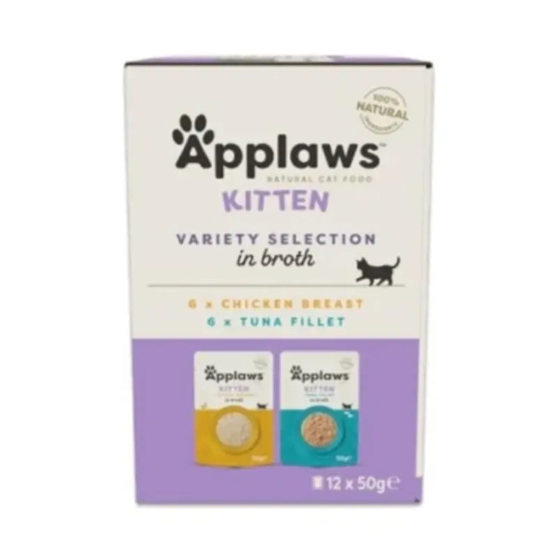 Applaws Cat - Assortimento di brodi per gattini, 12x50 g