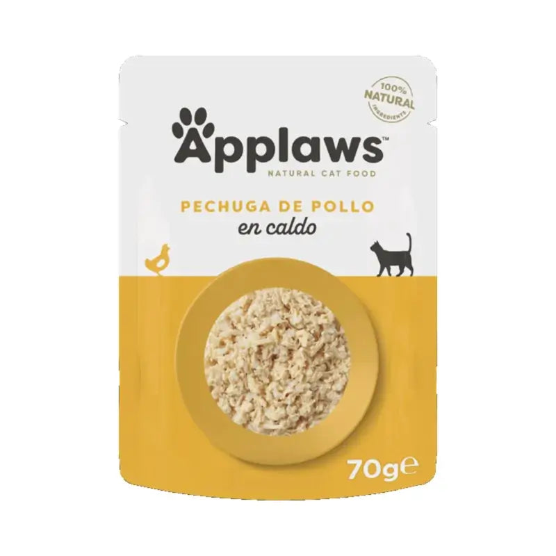 Applaws Cat - Petto di pollo in brodo, 12x70 g