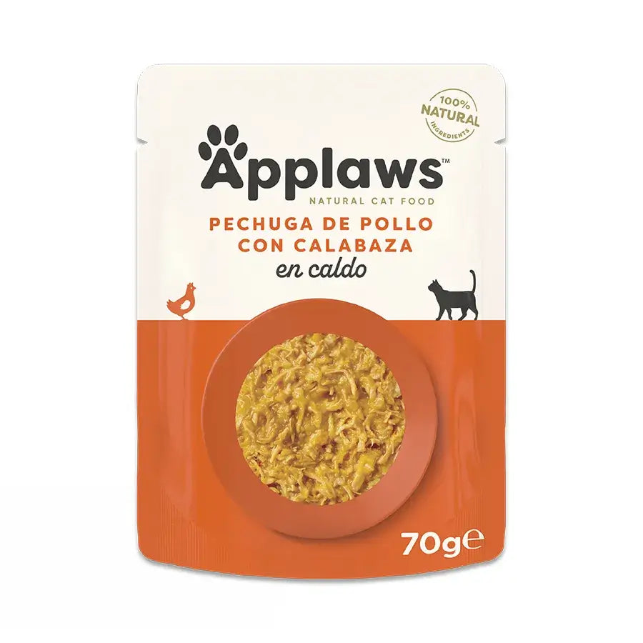 Applaws Gatto Pollo e Zucca Busta 12X70Gr