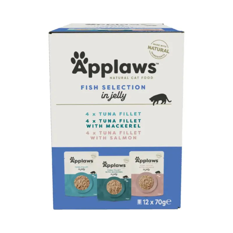 Applaws Cat Selezione Pesce in Gelatina Multi, 12x70 g