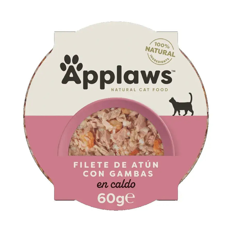 Applaws Cat Filetto di tonno e gamberi Porzione 10X60Gr