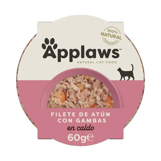 Applaws Cat Filetto di tonno e gamberi Porzione 10X60Gr