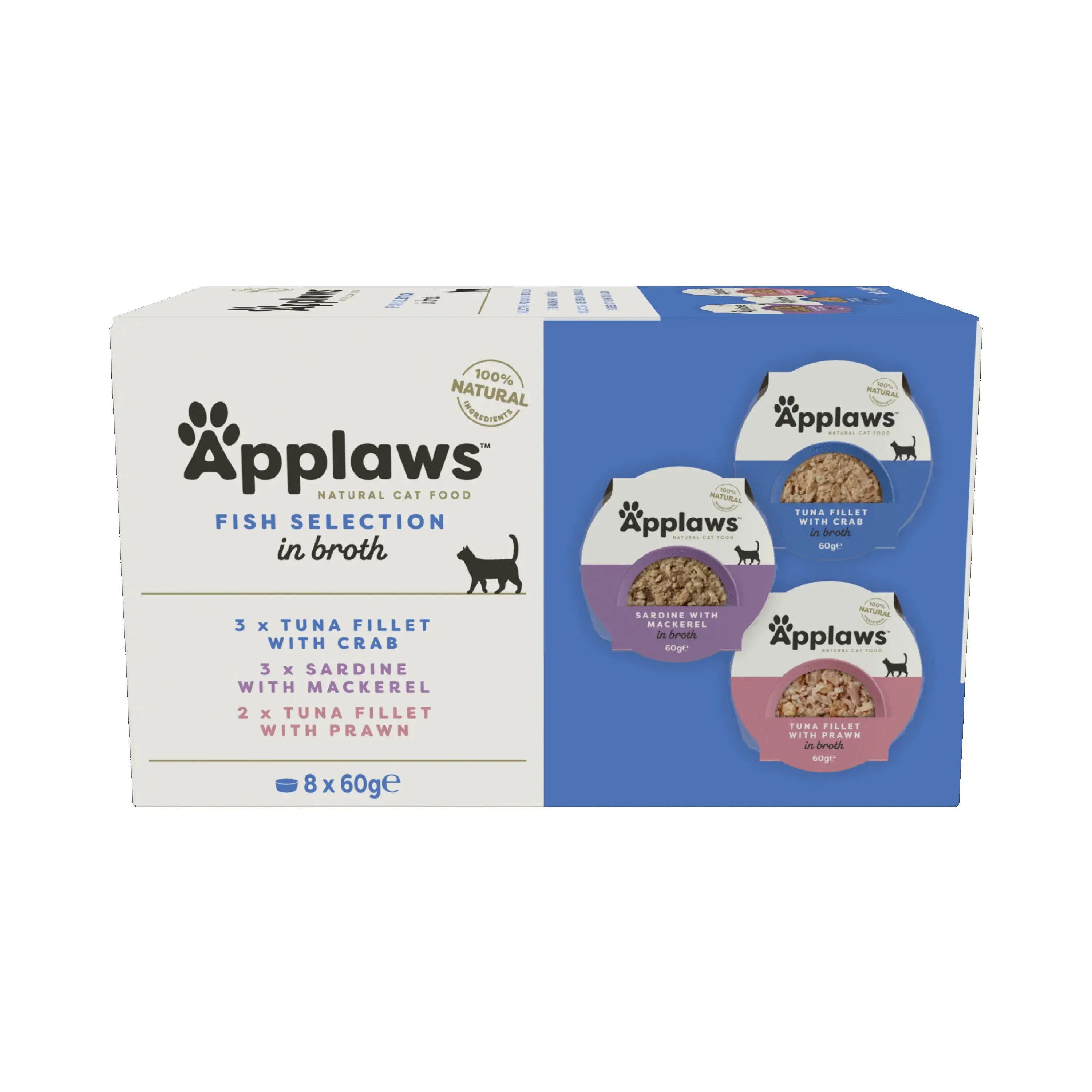 Applaws Cat Multi Choice Porzione di pesce 8X60