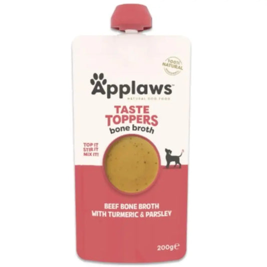 Applaws Dog Topper in bottiglia, brodo di manzo, 6x200 ml
