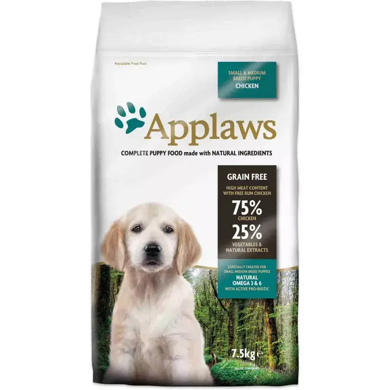 Applaws Dog Dry Puppy Small & Medium Breed Pollo 7,5Kg