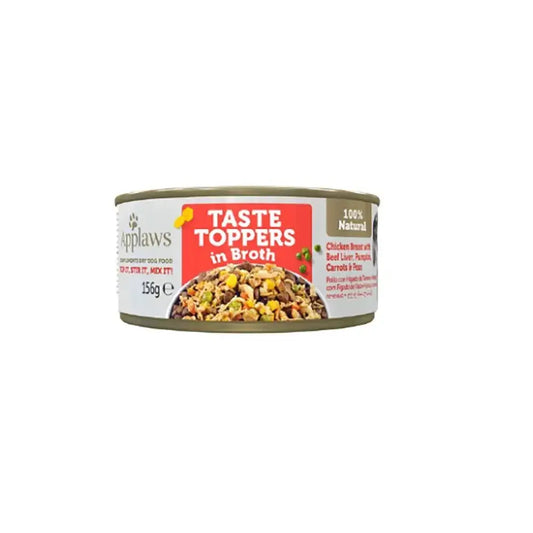 Lattina per cani Applaws Toper Chicken Higa Tern Verd Broth 12X156Gr