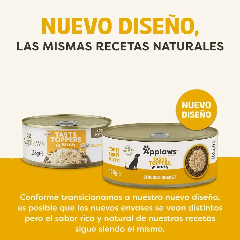 Applaws Dog Topper Lattina Pollo in brodo 12X156Gr