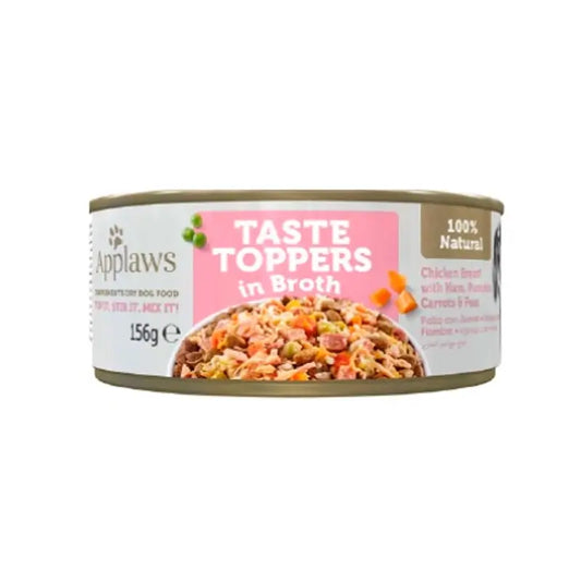 Applaws Dog Chicken Ham Vegetable Broth Topper Tin 12X156Gr