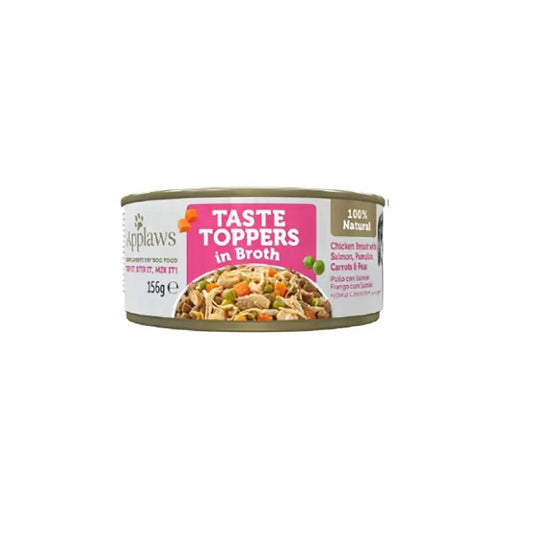 Applaws Dog Chicken Salmon Vegetable Broth Topper Lattina 12X156Gr