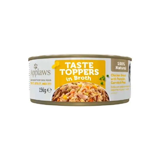 Applaws Dog Chicken Vegetable Broth Topper Tin 12X156Gr
