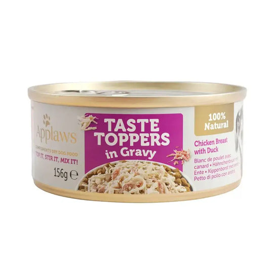Applaws Dog Topper Tin Pollo e anatra in salsa 12X156Gr