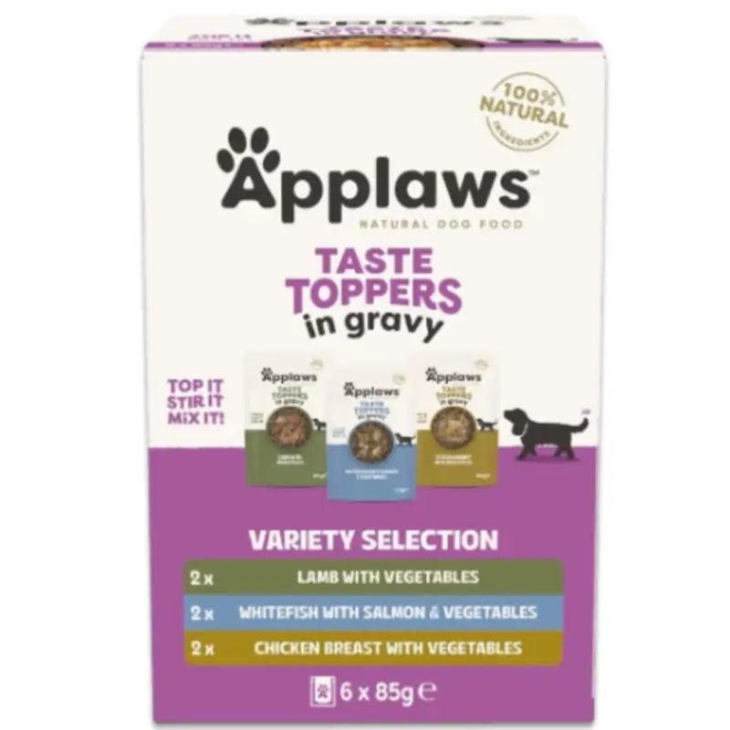 Applaws Dog Assortimento di topper con salsa, confezione multipack, 6x85 g