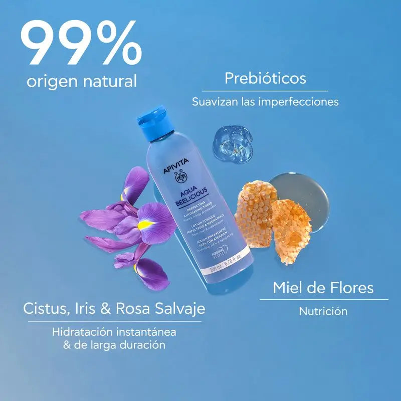 Aqua Beelicious Tonico perfezionatore e idratante, 200 Ml
