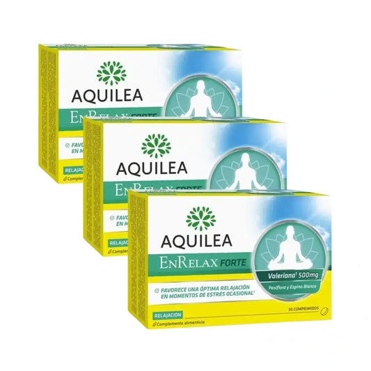 Aquilea Enrelax Forte 500 Mg Valeriana + Biancospino + Passiflora, 3X30 Compresse