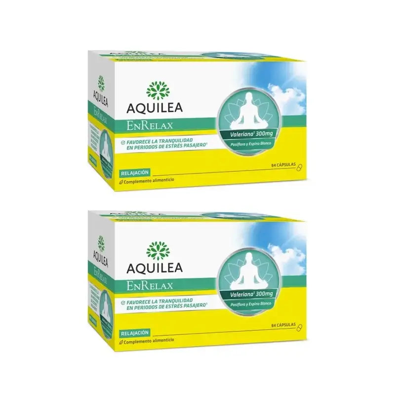 Aquilea Enrelax Valeriana + Biancospino + Passiflora, 2X84 Capsule
