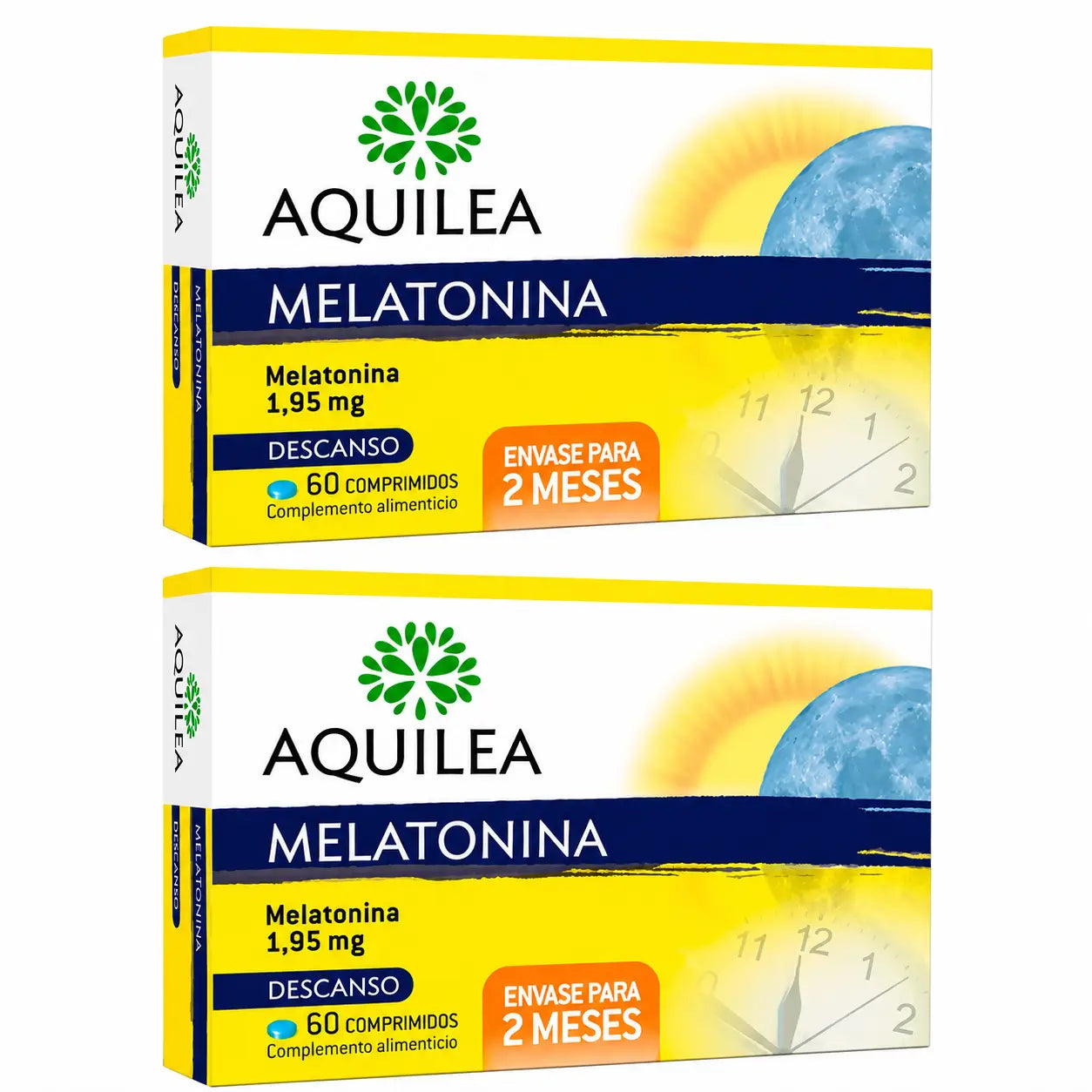 Aquilea Melatonina 1,95 mg 60 compresse, confezione da 2