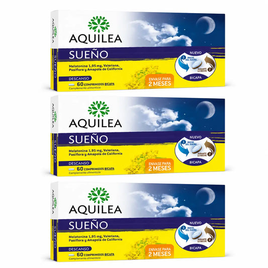Aquilea Sueño, 60 compresse a doppio strato, confezione da 3