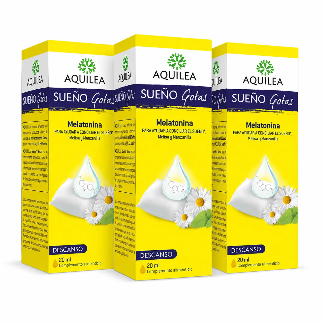 Aquilea Sueño Gocce, 20 ml, confezione da 3