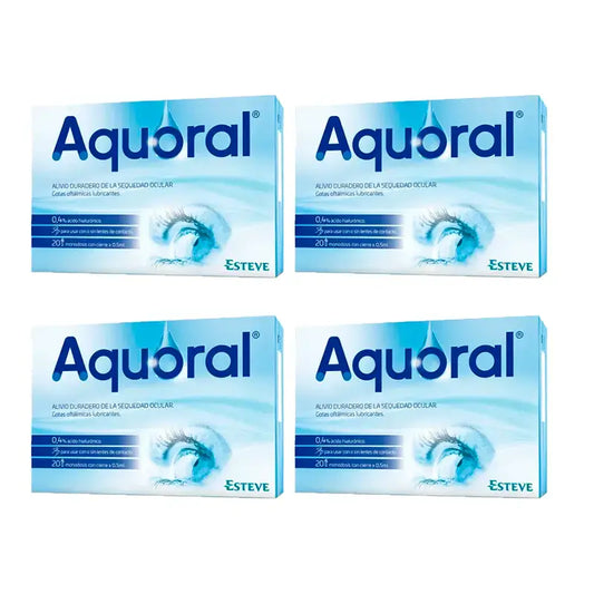 Aquoral Gocce oftalmologiche, confezione 4 x 20 dosi singole