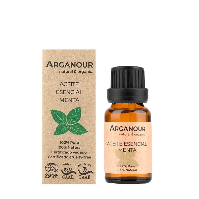 Olio essenziale di Arganour Olio essenziale di menta piperita, 15 Ml