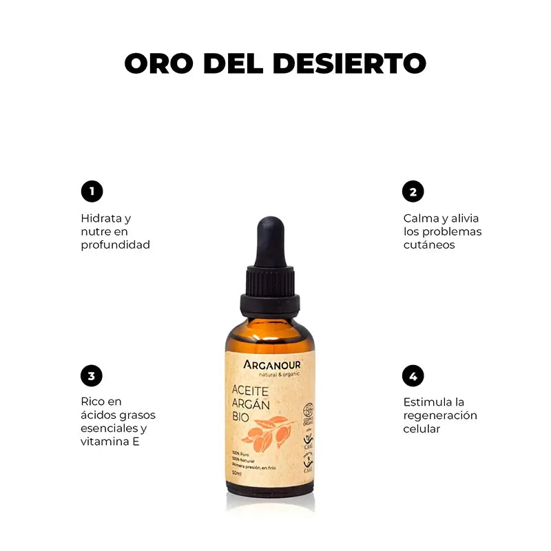 Olio vegetale di Arganour Olio di Argan, 50 Ml