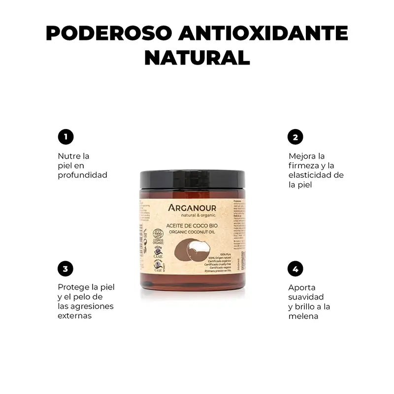 Olio vegetale di arganour Olio di cocco, 250 Ml