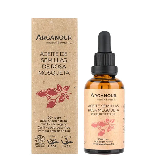 Olio vegetale di Arganour Olio di semi di rosa canina, 50 Ml