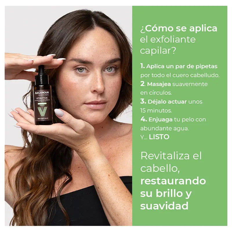 Arganour Hair Vitalytox - Rivitalizzante del cuoio capelluto, 50 ml