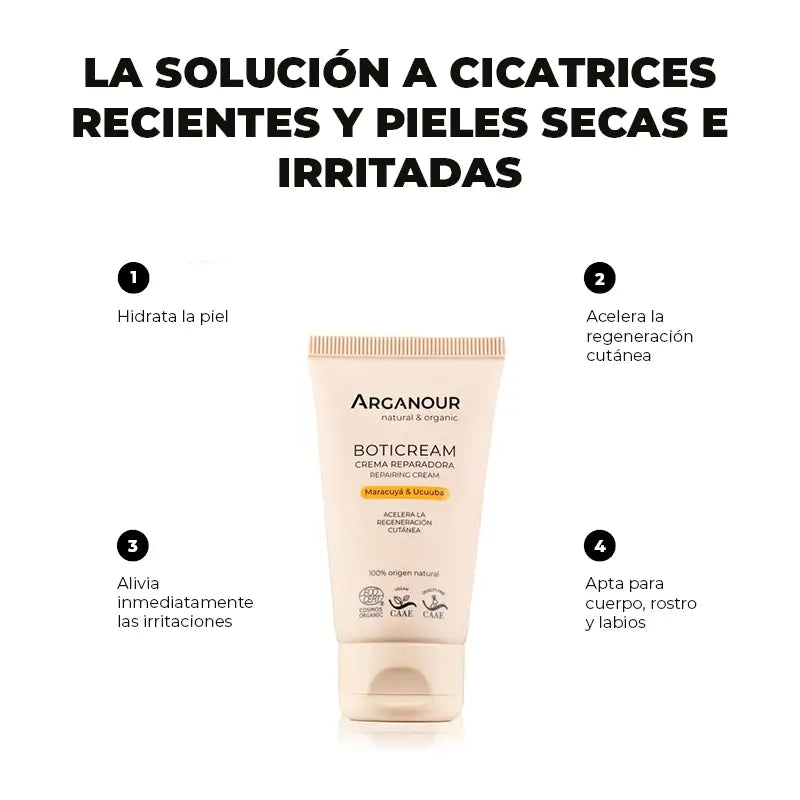 Boticream Arganour Crema Riparatrice Corpo, 40 Ml
